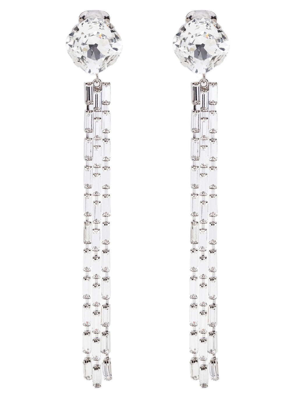 Silver Glass Earrings