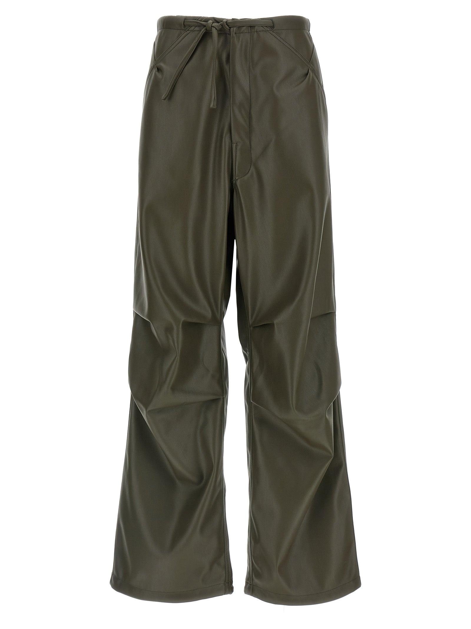 Bicolor Leather Pants