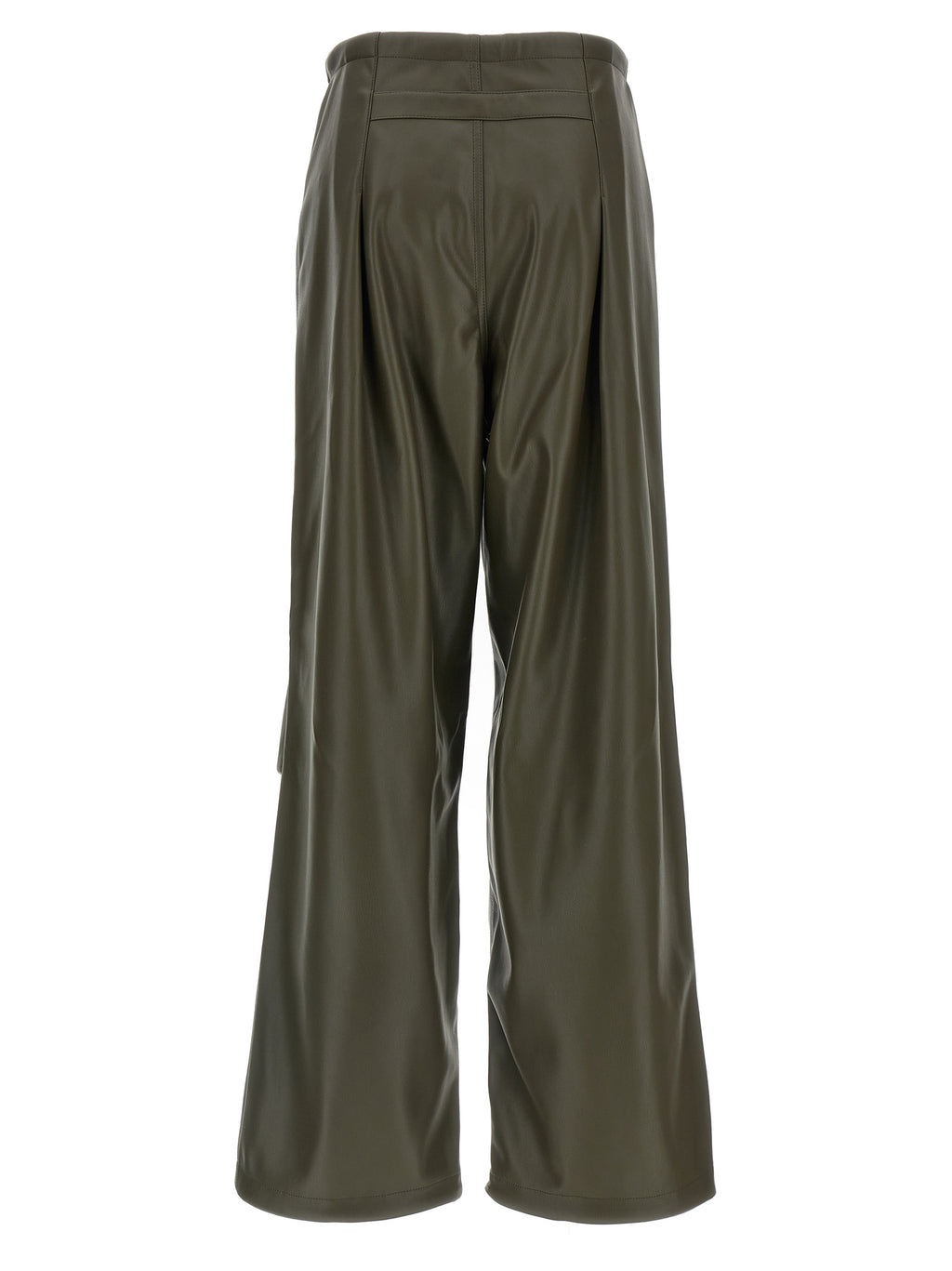 Bicolor Leather Pants