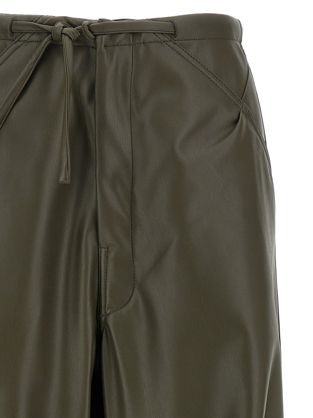Bicolor Leather Pants
