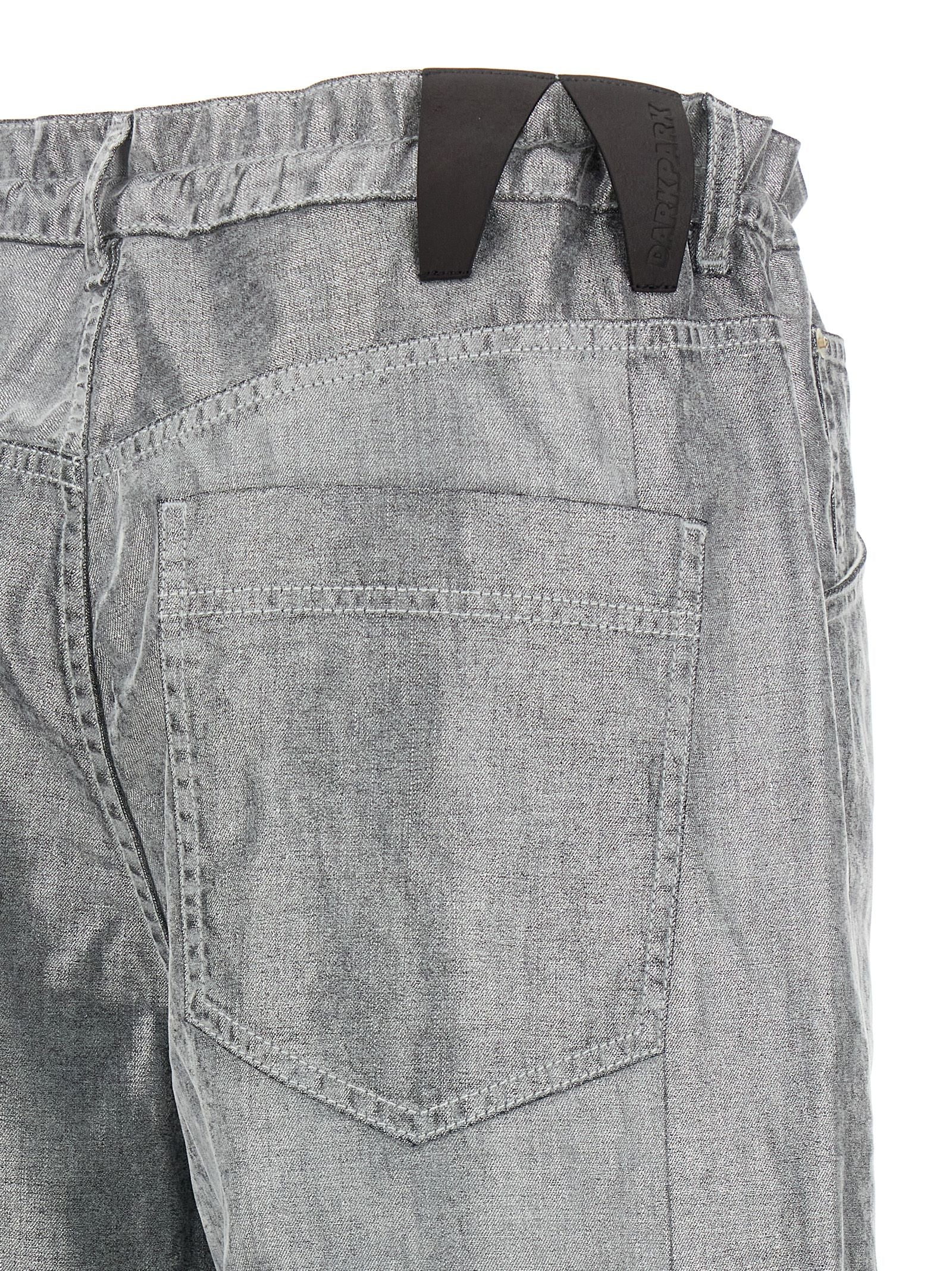 Silver Cotton Jeans Denim