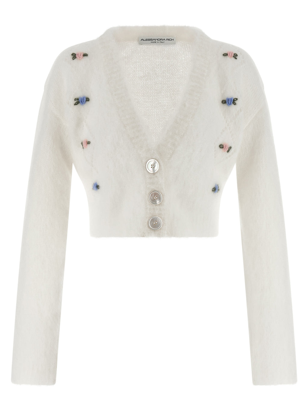 White Wool Cardigan