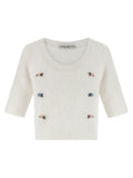 White Wool Cardigan