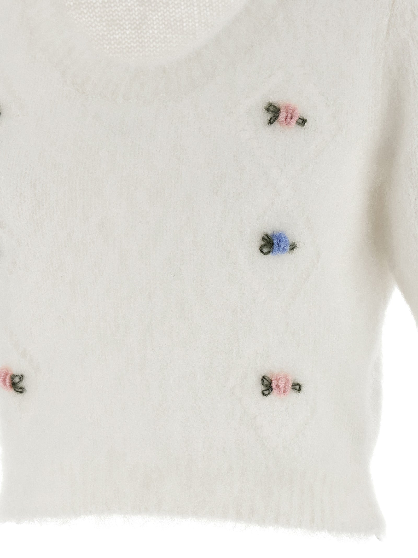 White Wool Cardigan