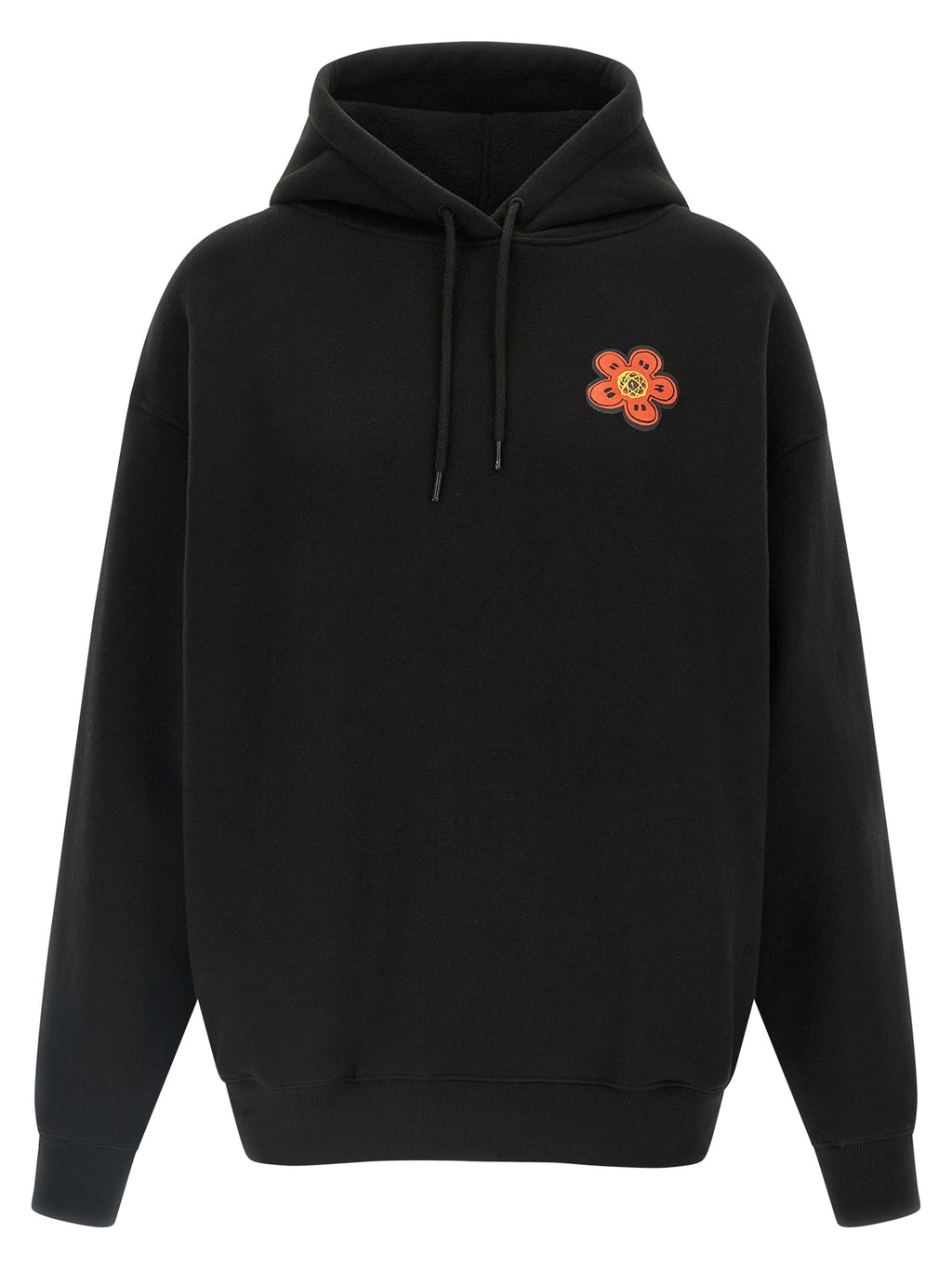 Black Cotton Hoodie