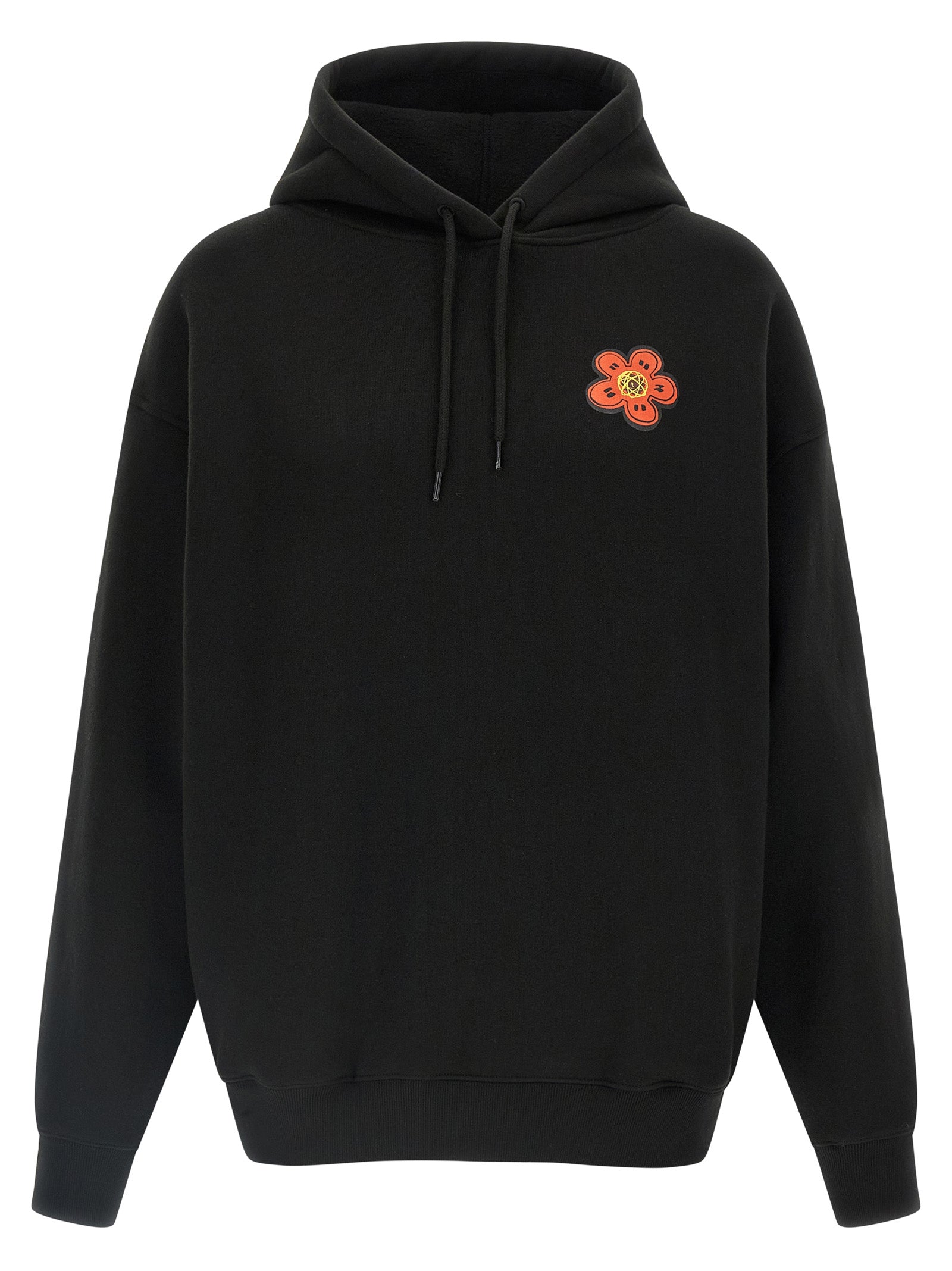Black Cotton Hoodie