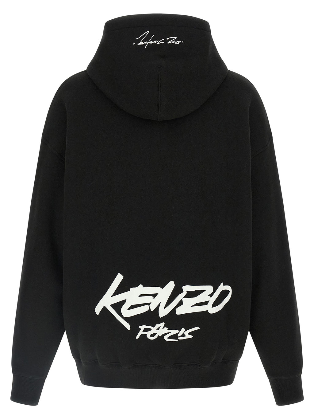 Black Cotton Hoodie