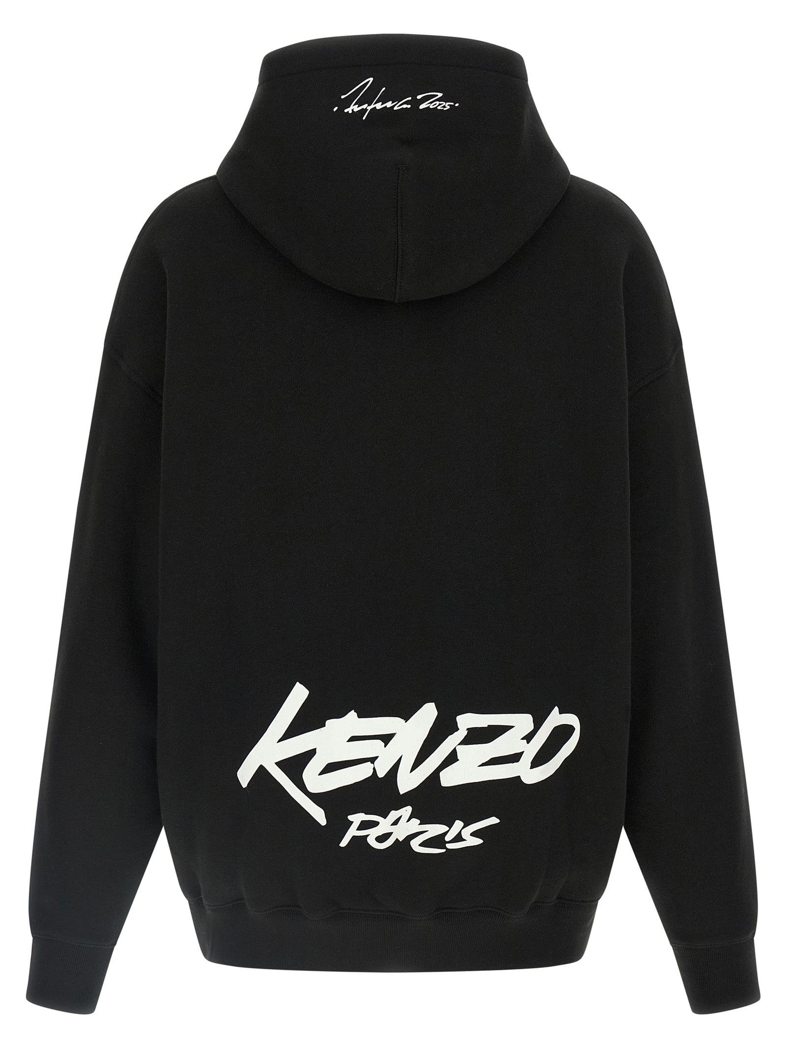 Black Cotton Hoodie