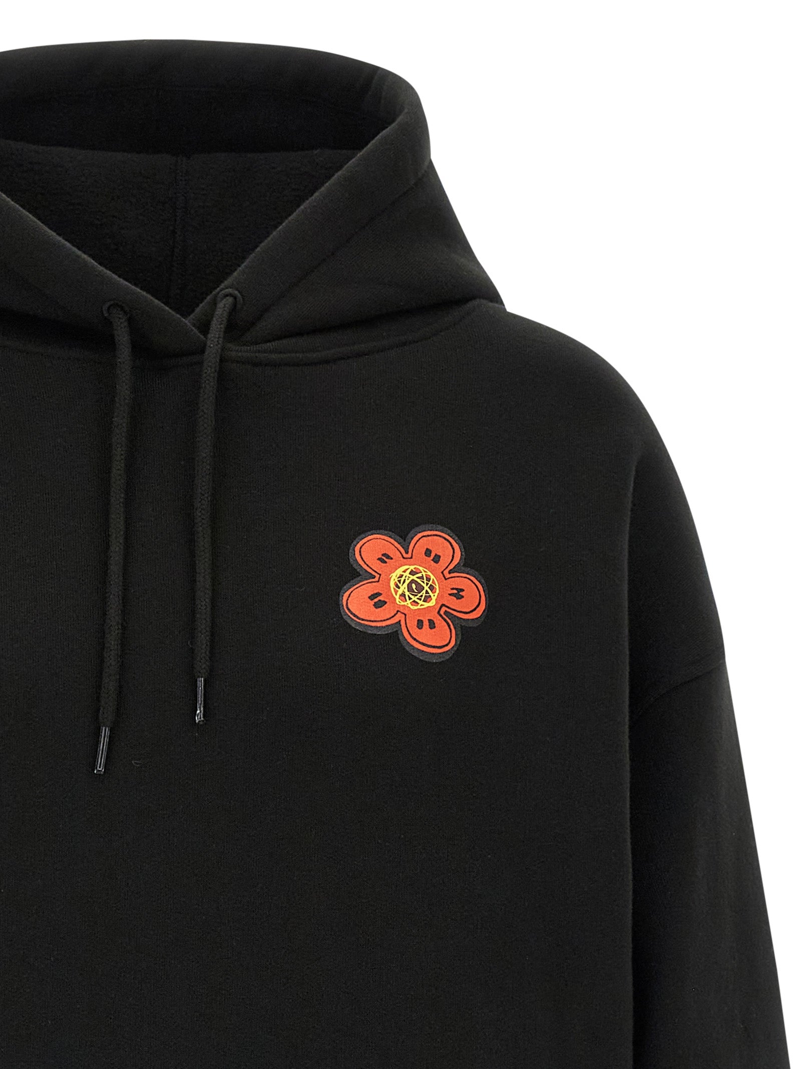 Black Cotton Hoodie