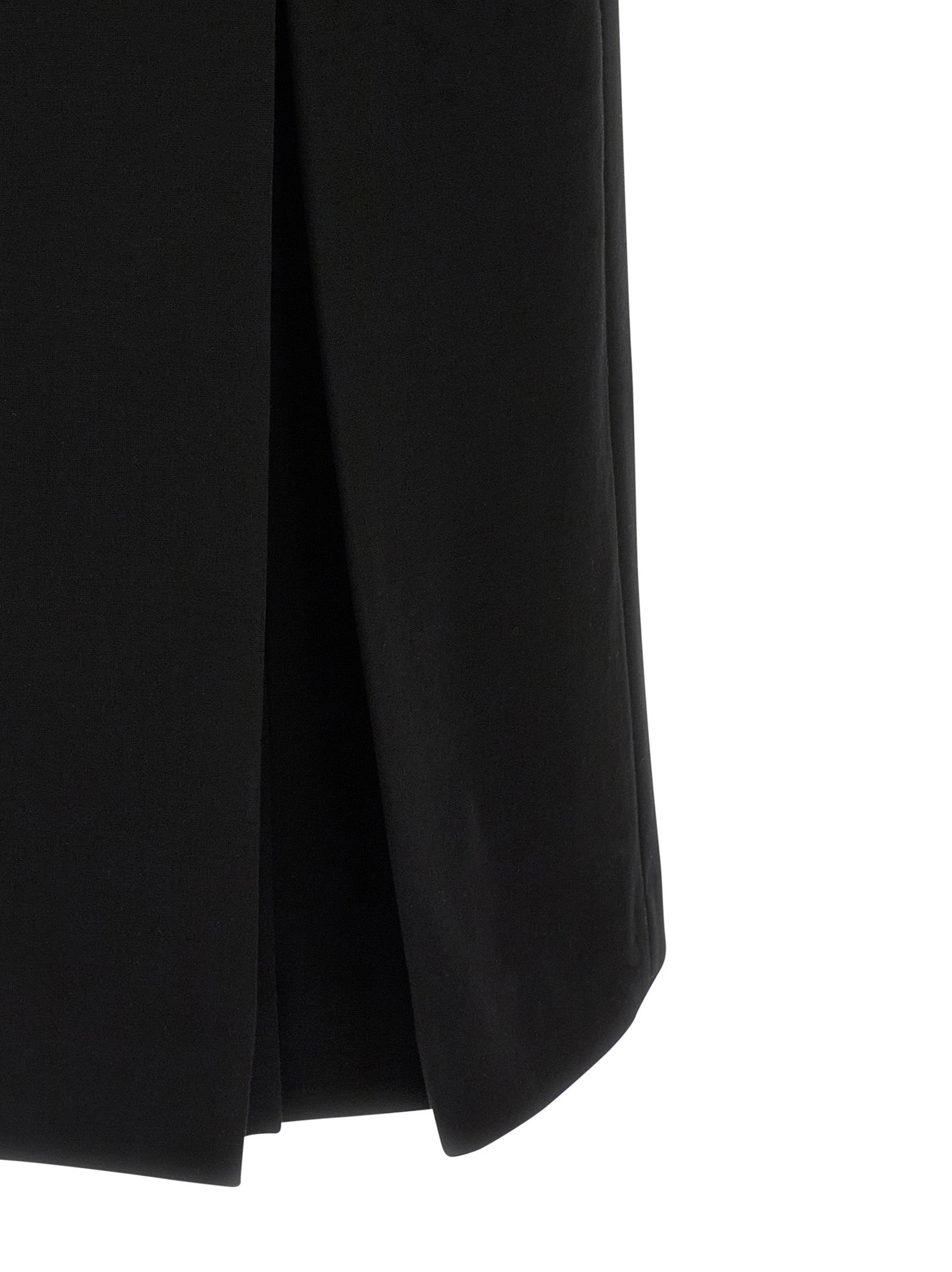 Black Viscose Midi Dress