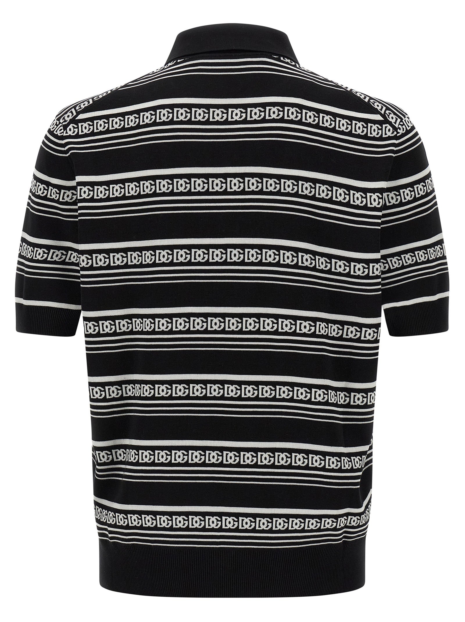 Bicolor Silk Polo Shirt