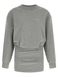 Gray Cotton Short Dress