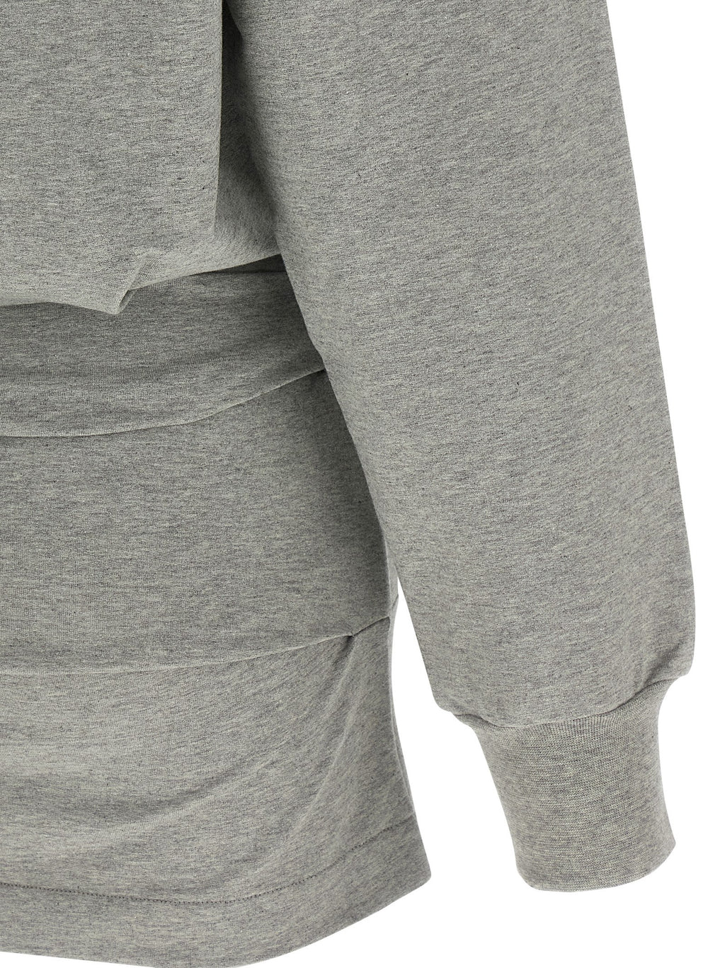 Gray Cotton Short Dress