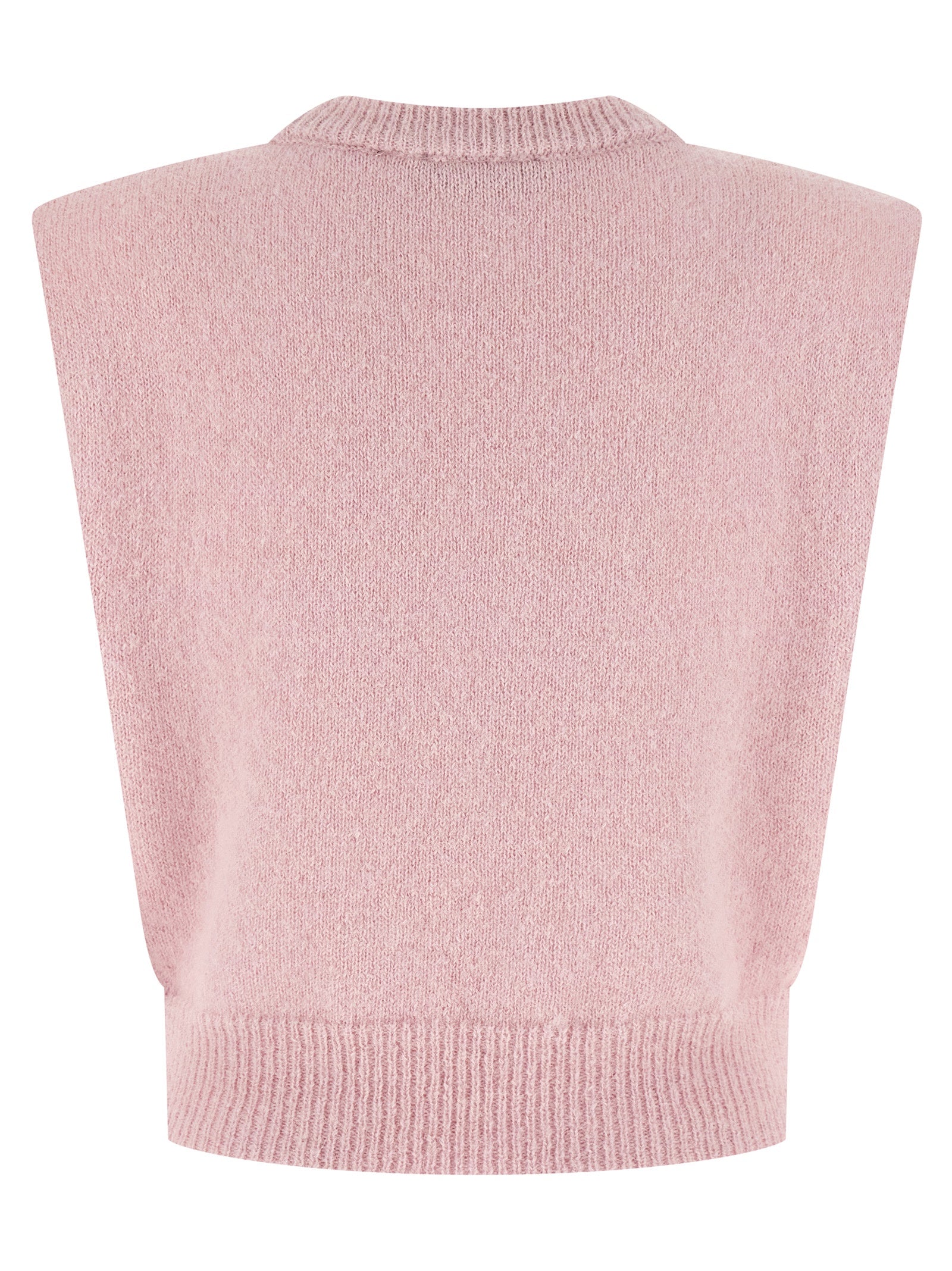 Multicolor Wool Sleeveless Jacket