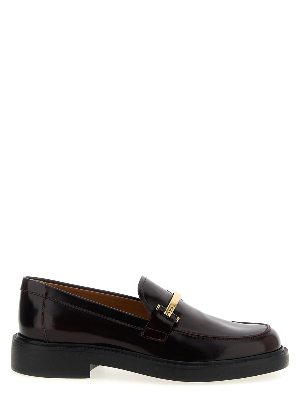 Bordeaux Calfskin Slip-On Loafers