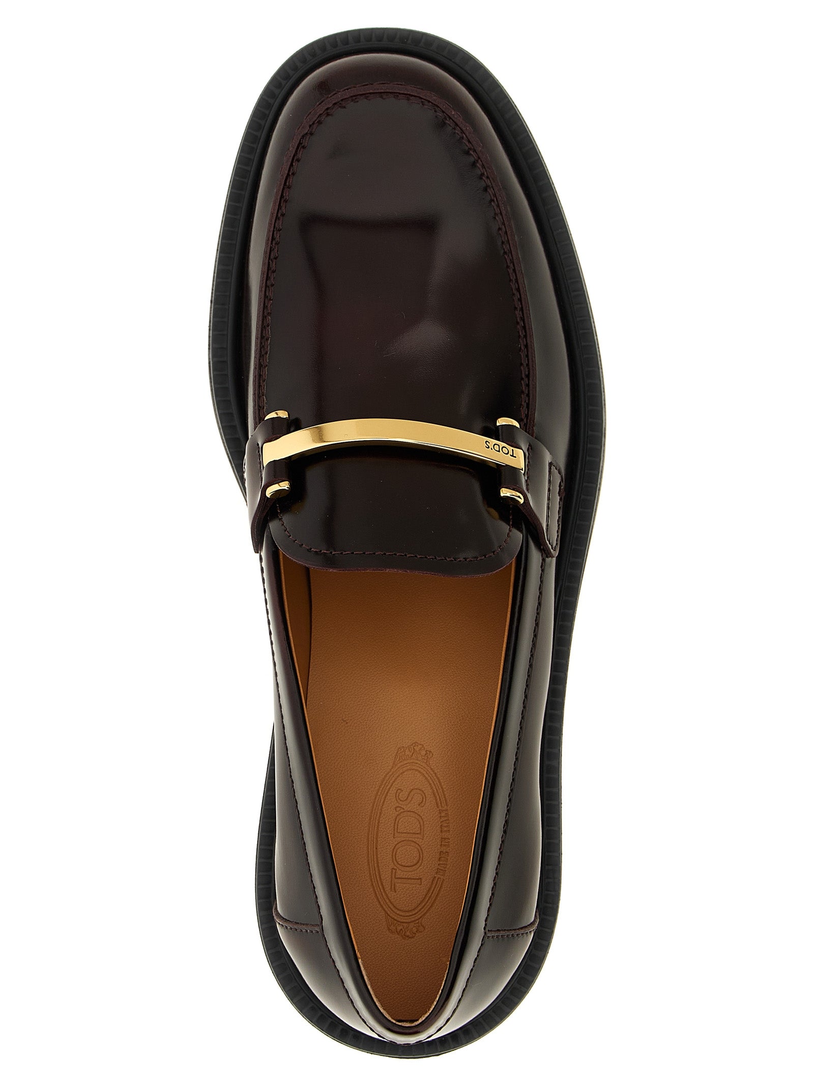 Bordeaux Calfskin Slip-On Loafers