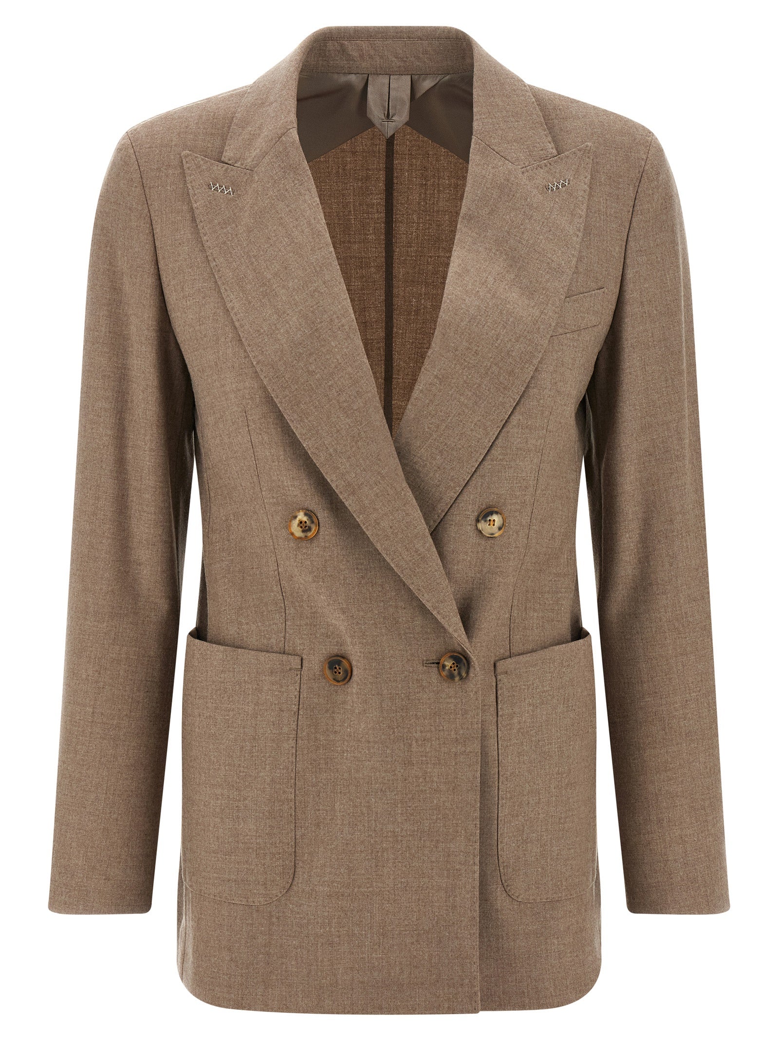 Beige Cashmere Blazer