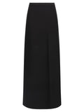 Black Viscose Mini Skirt