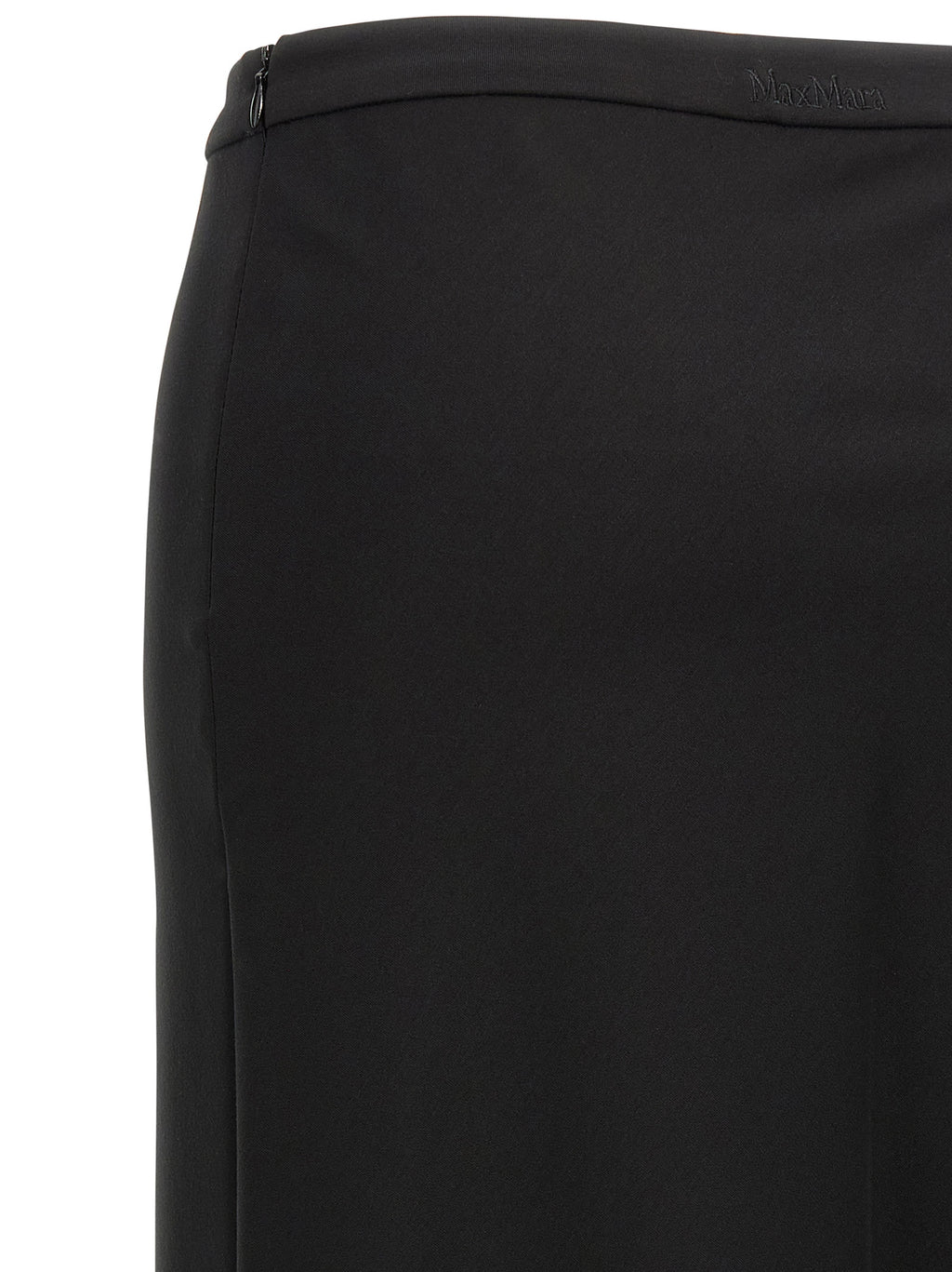 Black Viscose Mini Skirt