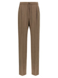 Gray Cashmere Casual Pants