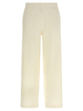 White Silk Casual Pants
