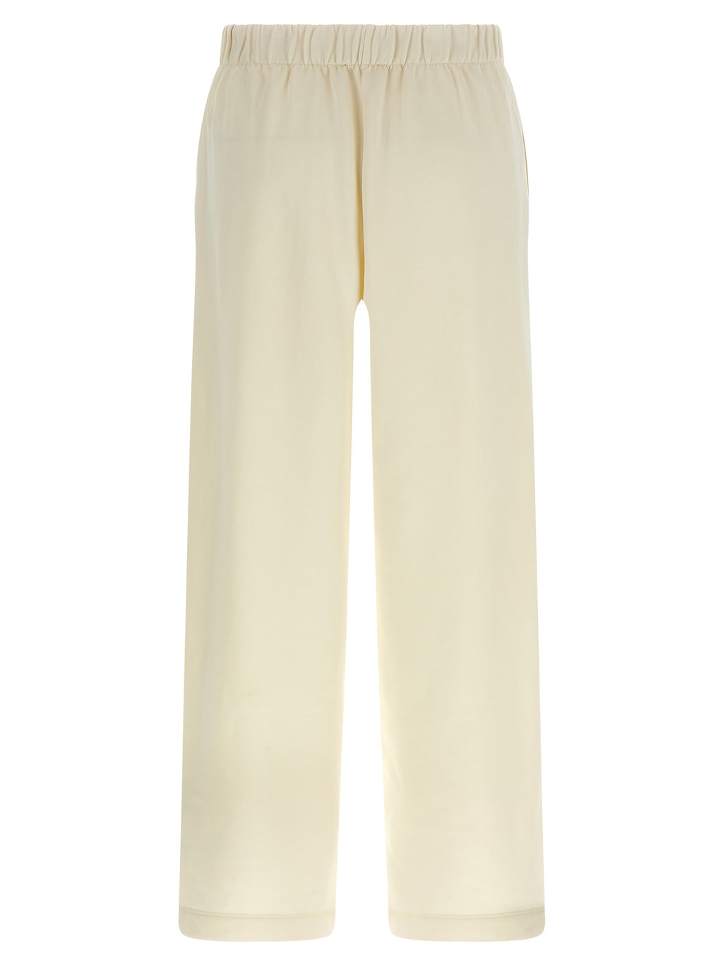 White Silk Casual Pants