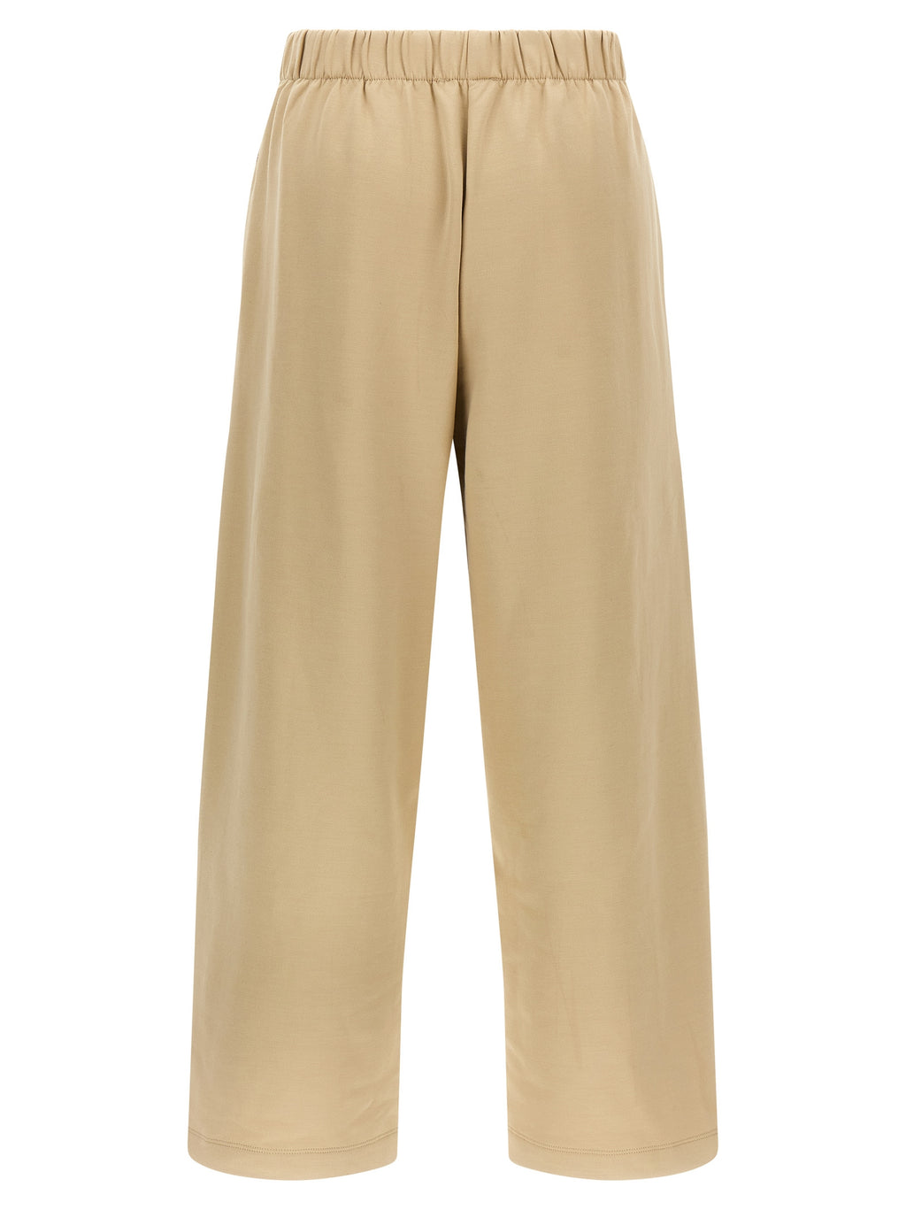 Brown Silk Casual Pants
