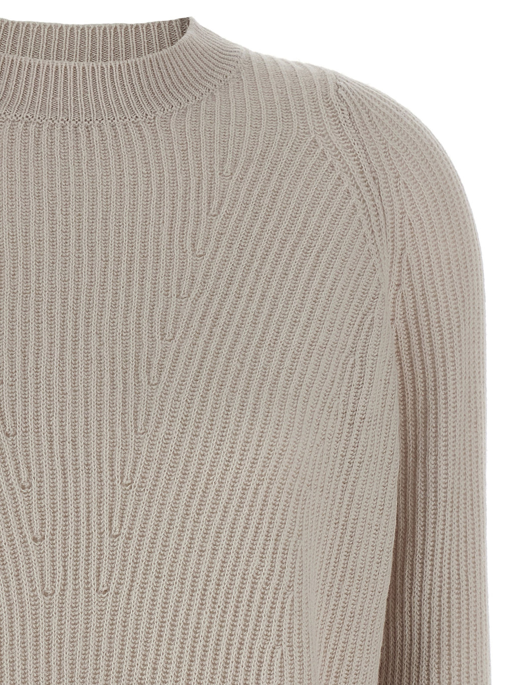 Beige Wool Cardigan