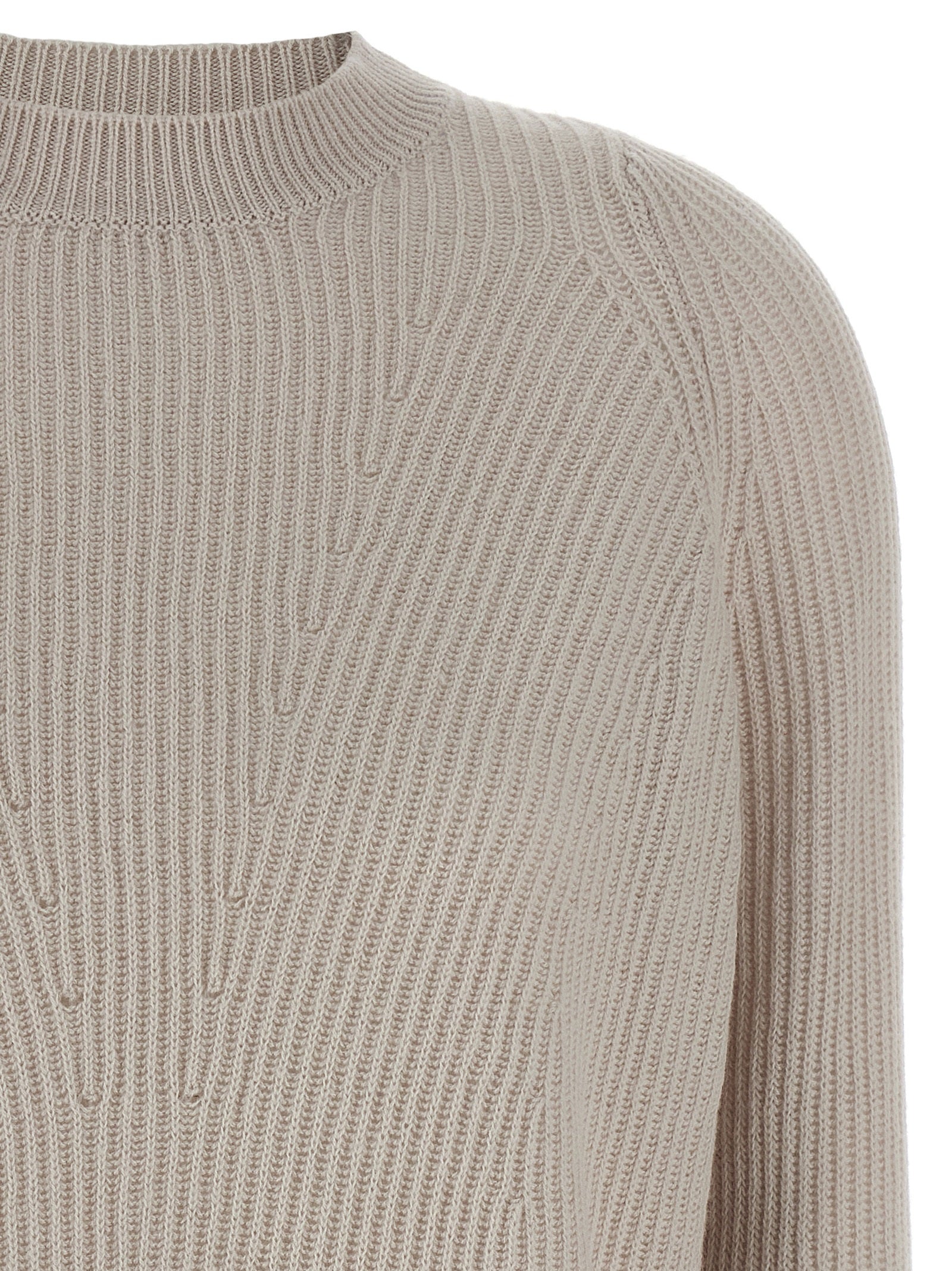 Beige Wool Cardigan