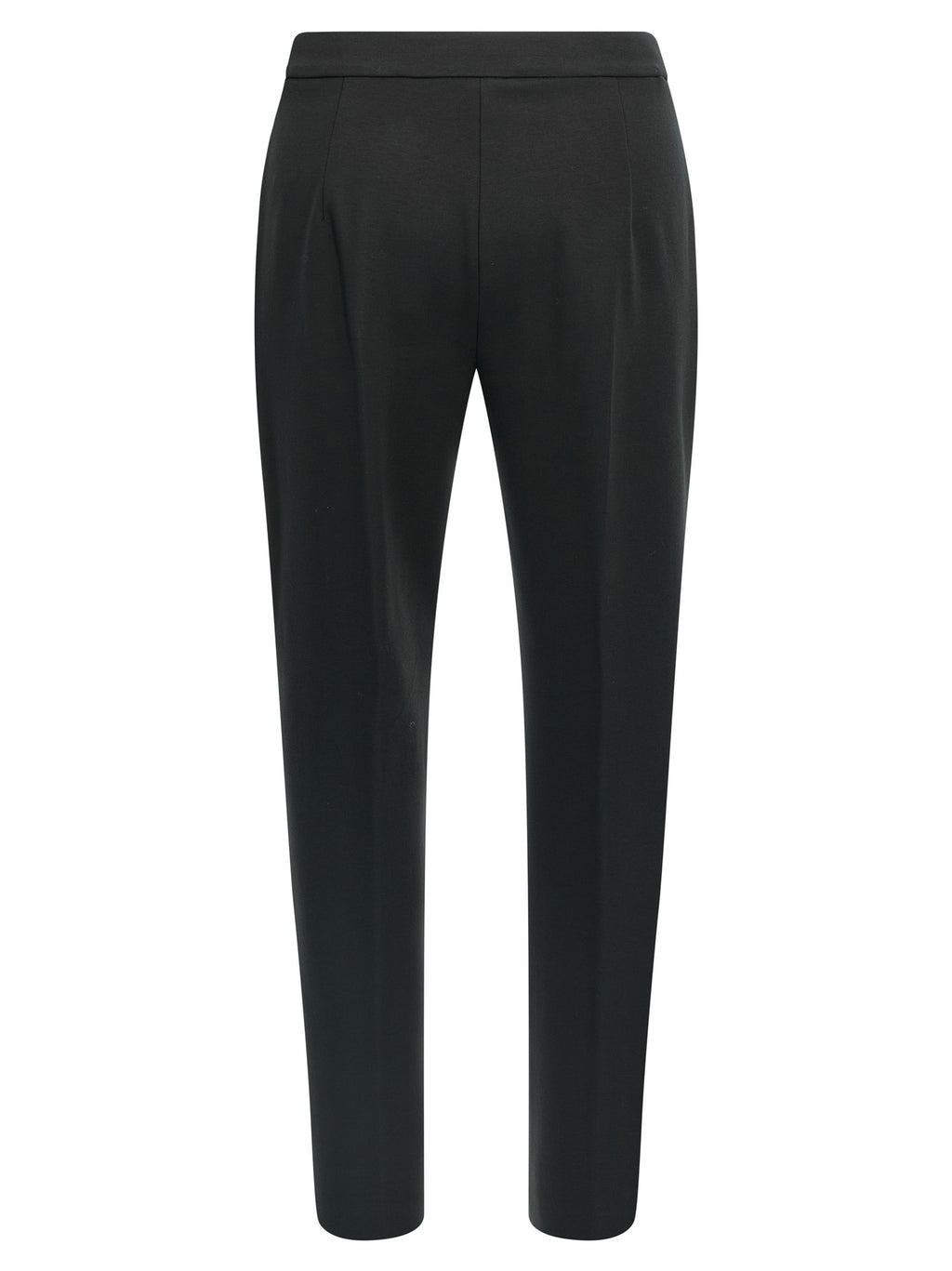 Black Viscose Casual Pants