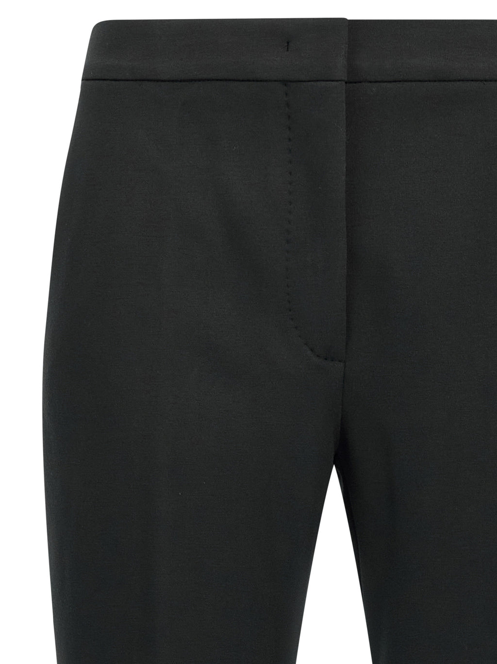 Black Viscose Casual Pants