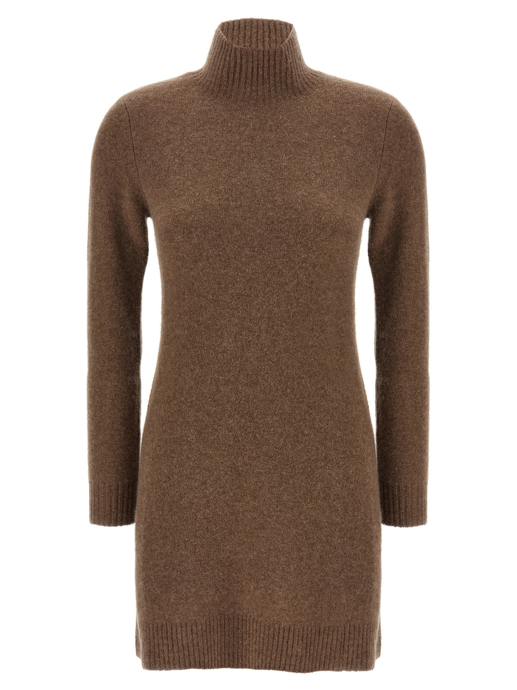 Gray Cashmere Short Dress