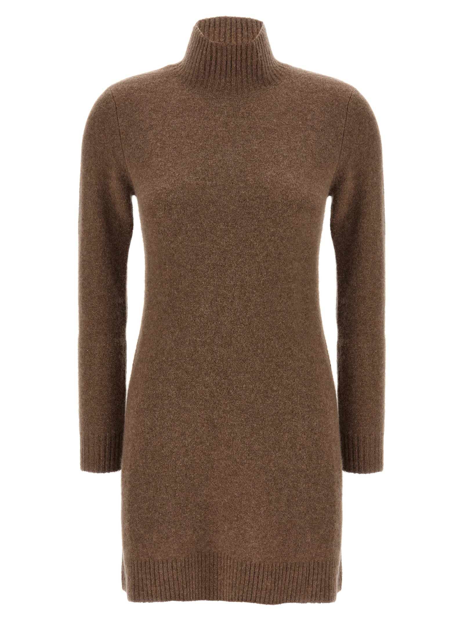 Gray Cashmere Short Dress