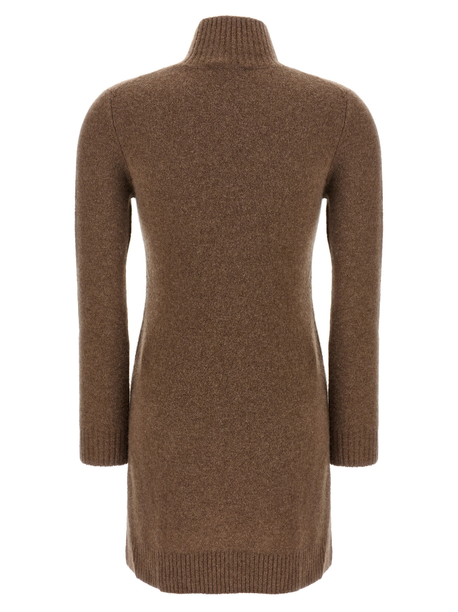 Gray Cashmere Short Dress