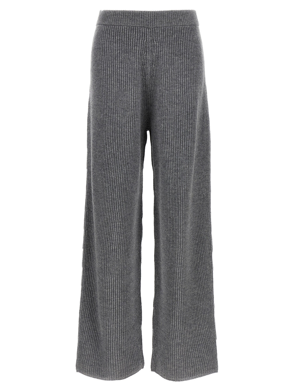 Gray Wool Casual Pants