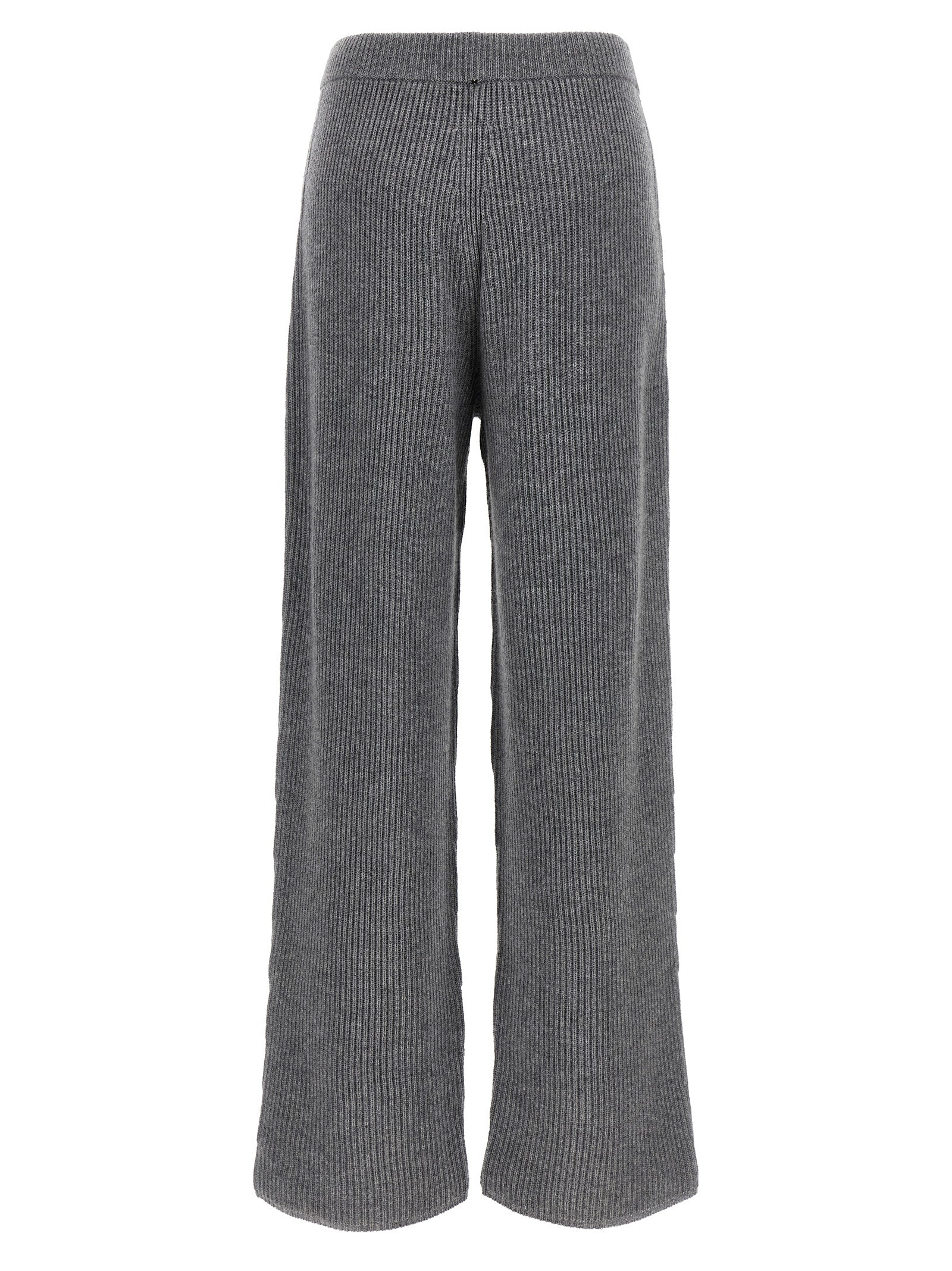 Gray Wool Casual Pants