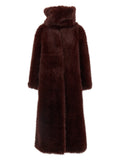 Bordeaux Polyester Coat