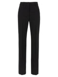 Black Viscose Casual Pants