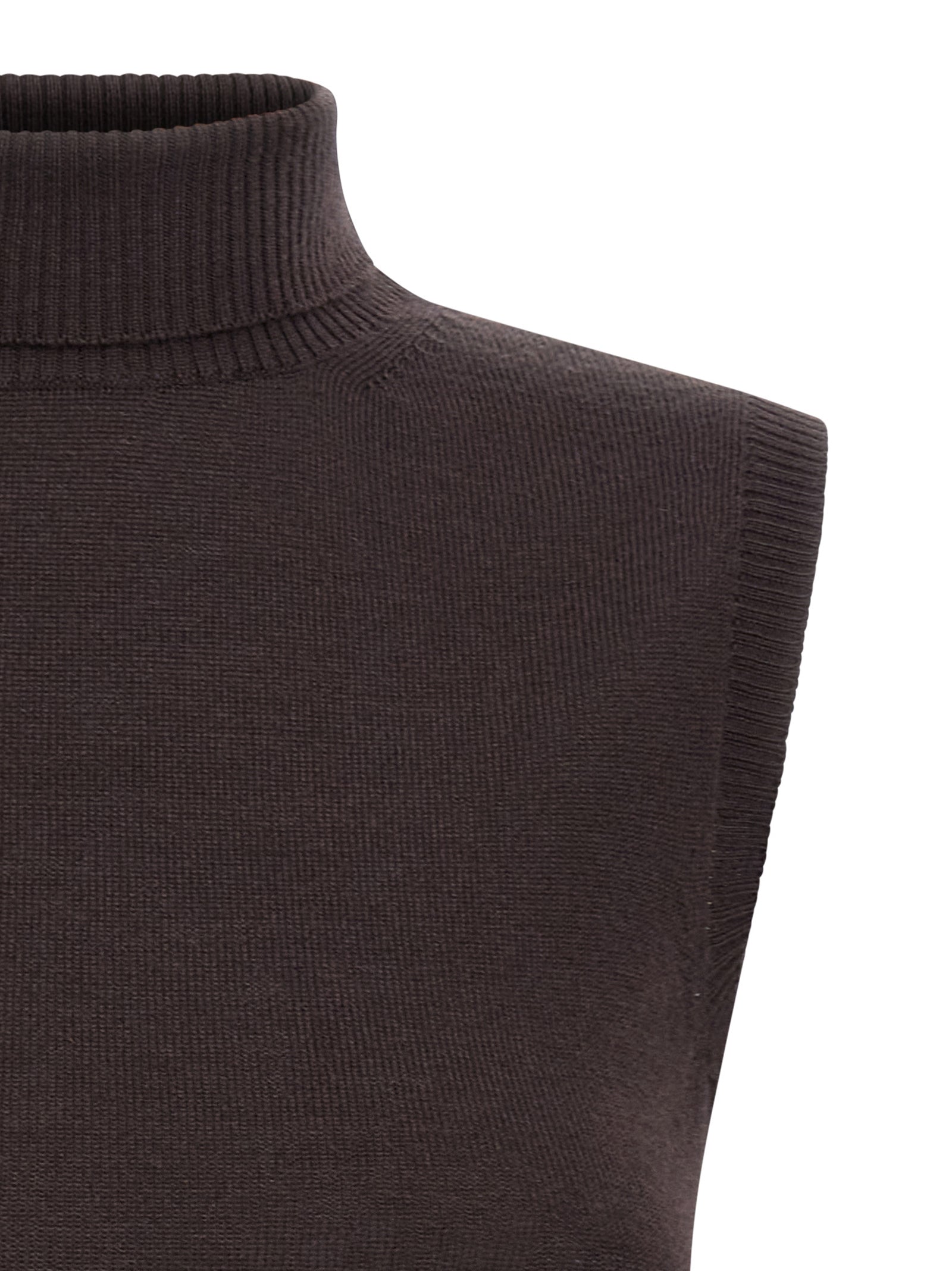 Brown Virgin Wool Cardigan
