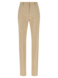 Beige Viscose Dress Pants