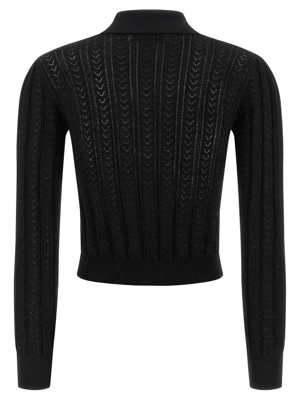 Black Cotton Cardigan
