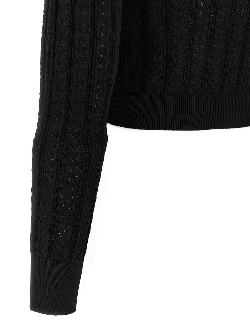 Black Cotton Cardigan