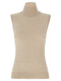 Beige Virgin Wool Cardigan