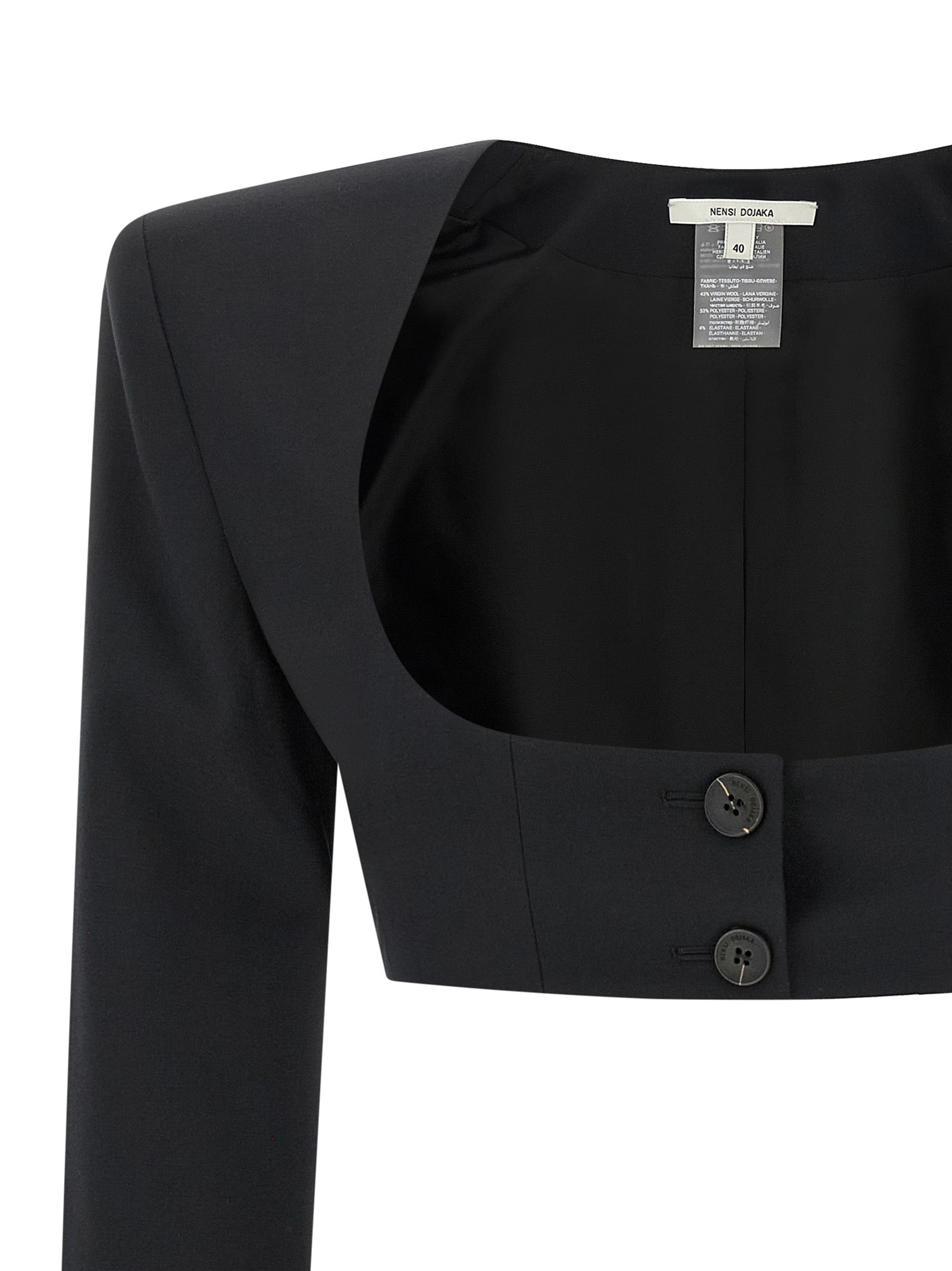 Black Virgin Wool Blazer