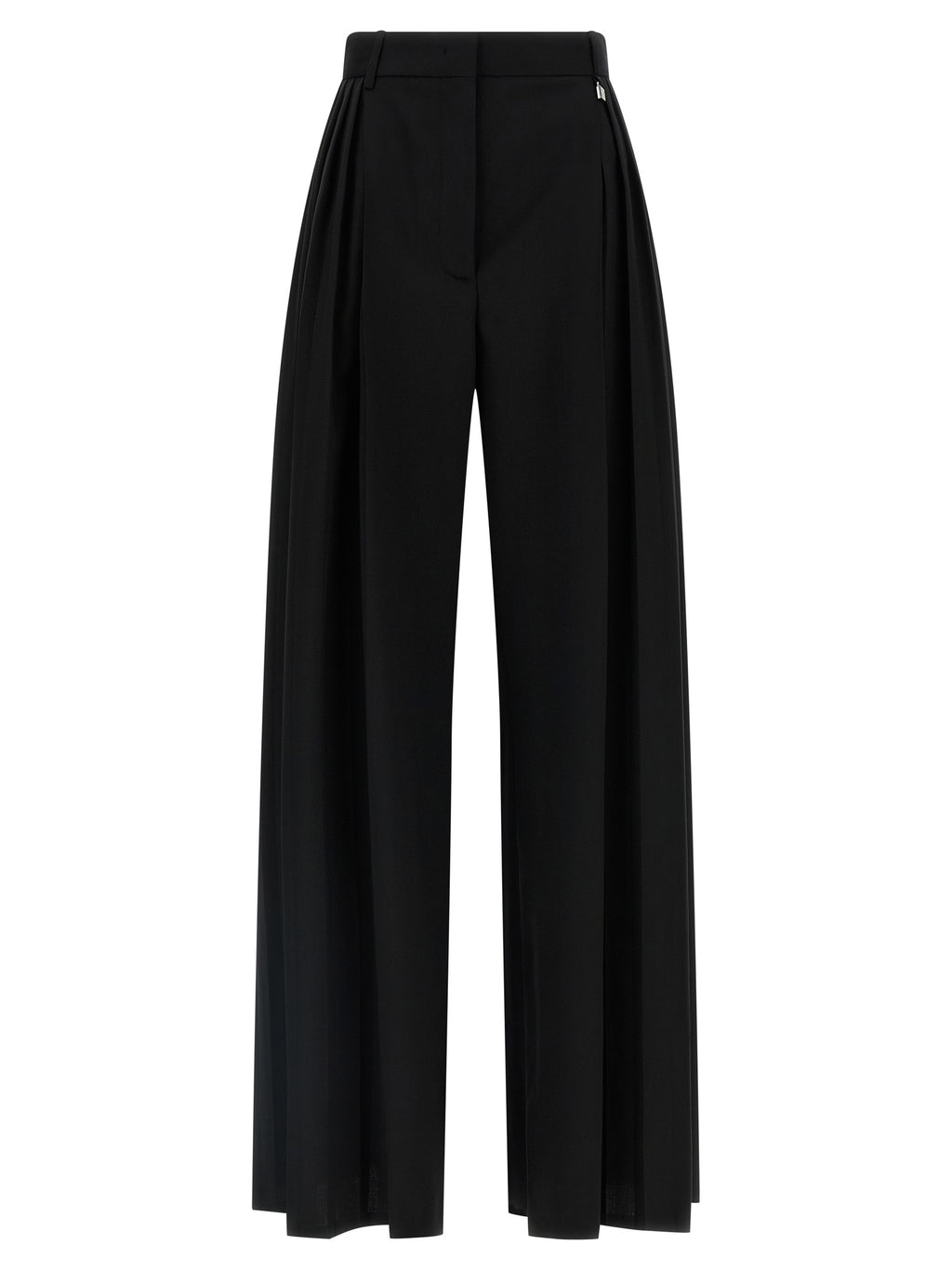 Black Virgin Wool Dress Pants