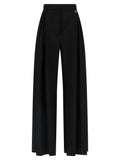 Black Virgin Wool Dress Pants