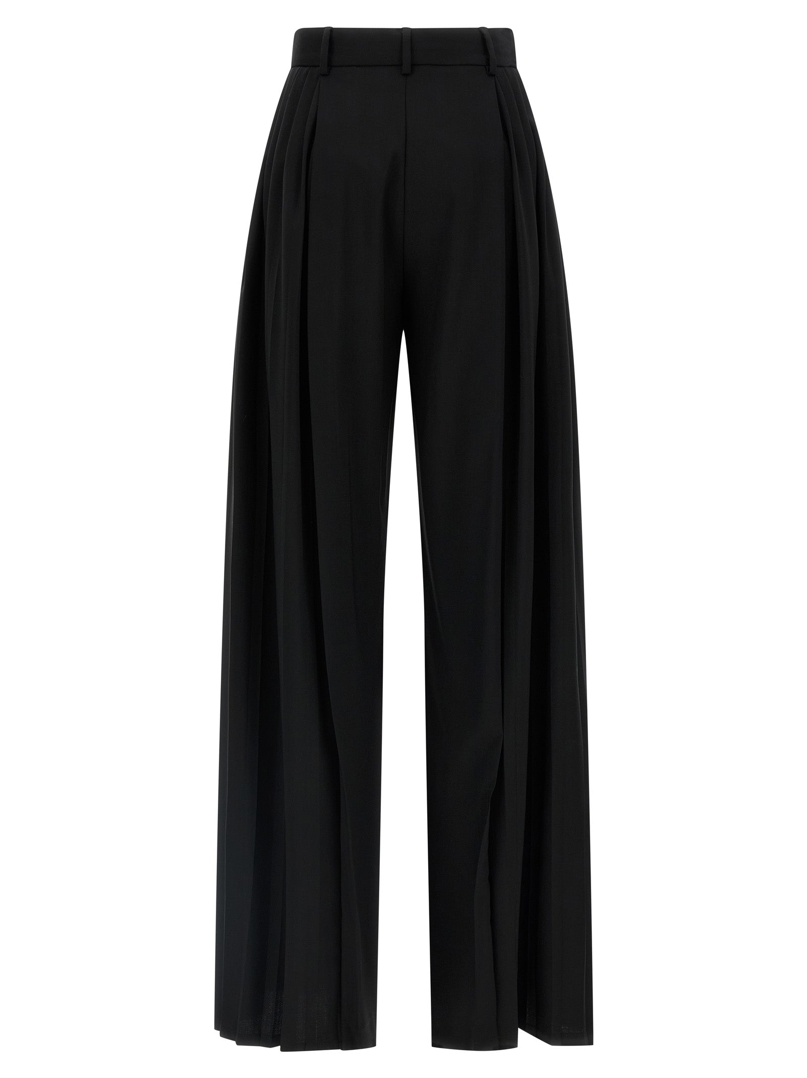 Black Virgin Wool Dress Pants