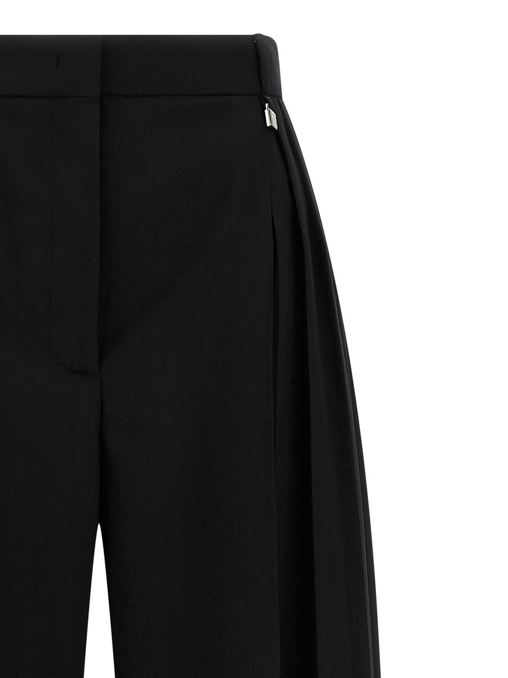 Black Virgin Wool Dress Pants