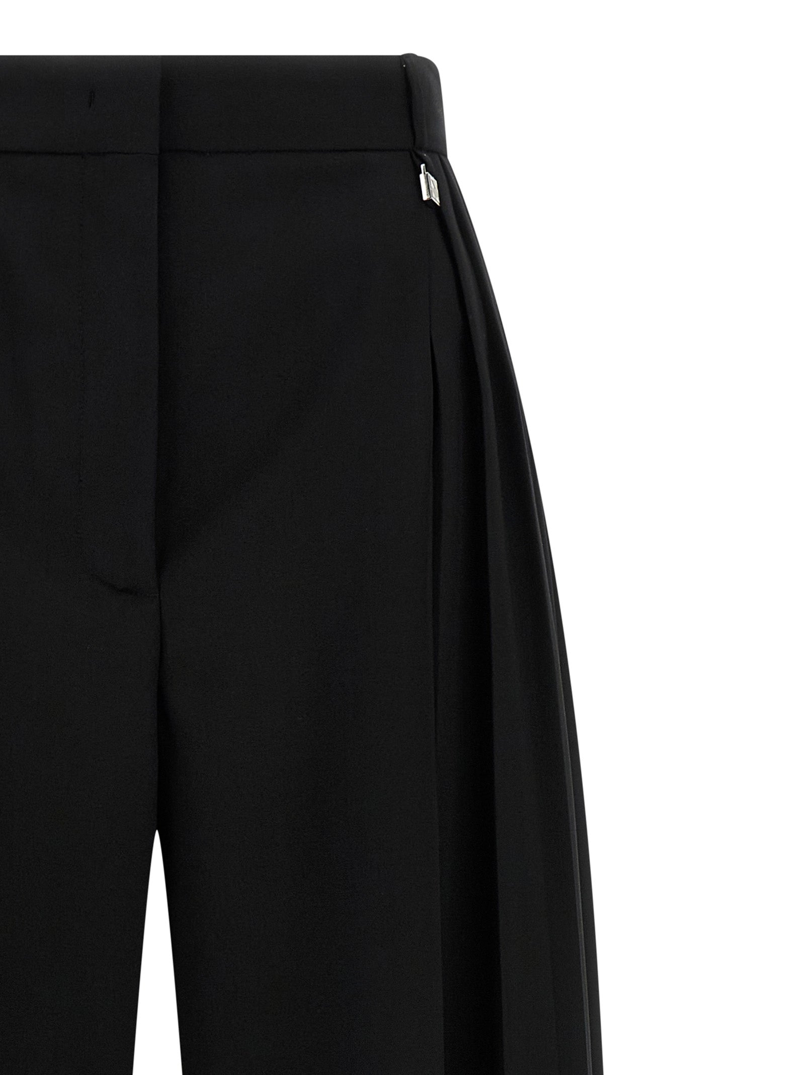 Black Virgin Wool Dress Pants