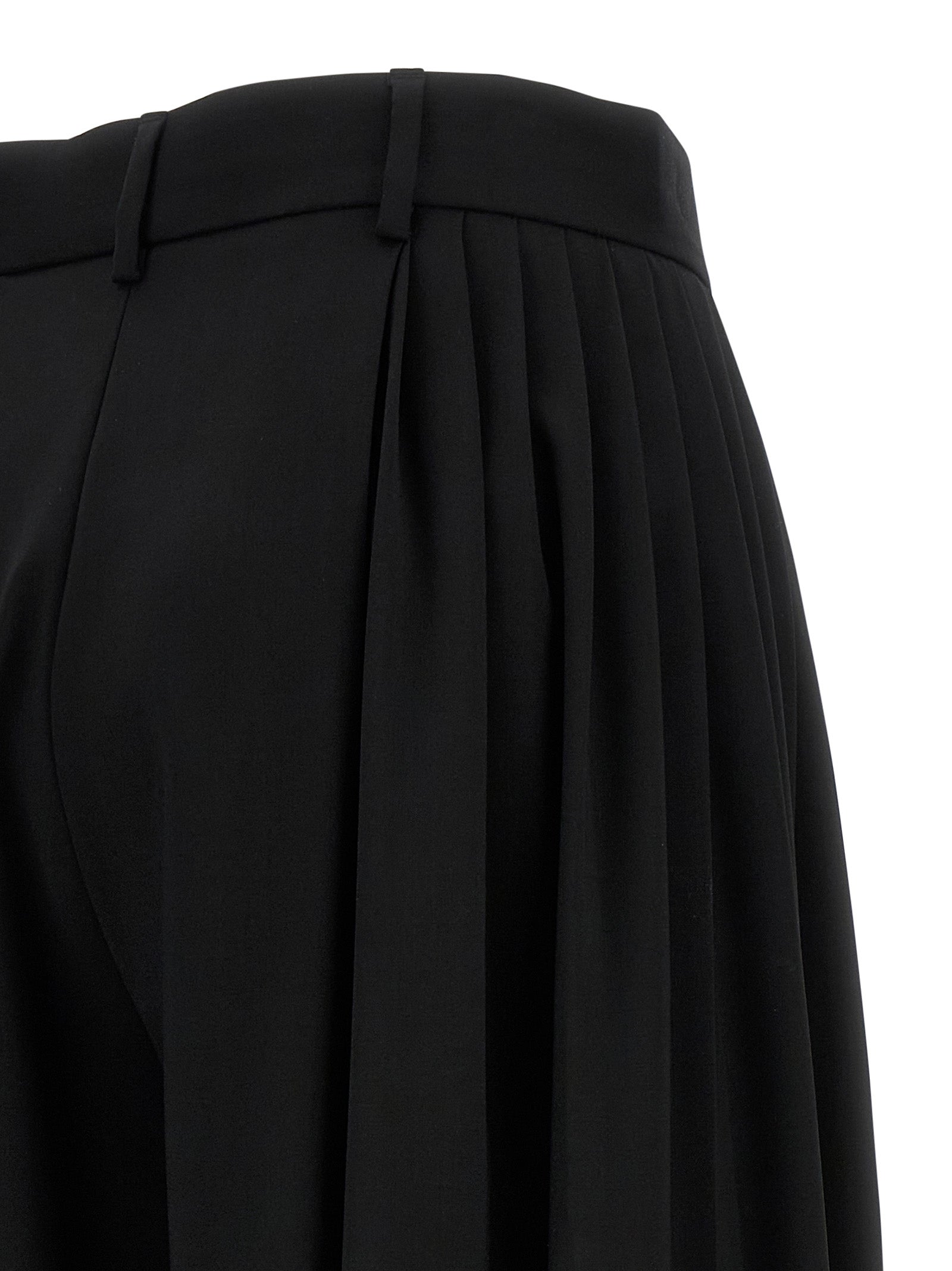 Black Virgin Wool Dress Pants